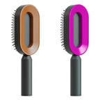 Self Cleaning Hair Brush For Women One-key