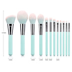 12 Light Blue Makeup Brush