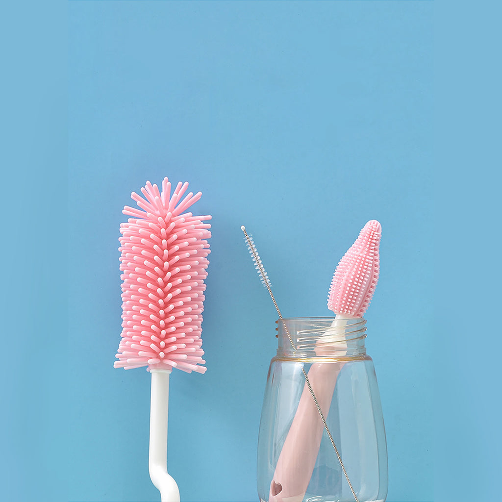 Silicone Baby Bottle Brush Set
