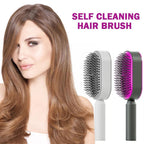 Women’s 3D Self-Cleaning Hair Brush – Scalp Massage Comb to Boost Hair Growth & Reduce Hair Loss