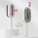 Women’s 3D Self-Cleaning Hair Brush – Scalp Massage Comb to Boost Hair Growth & Reduce Hair Loss