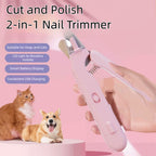 Dog & Cat Nail Clippers – 2‑in‑1 LED Grooming Tool