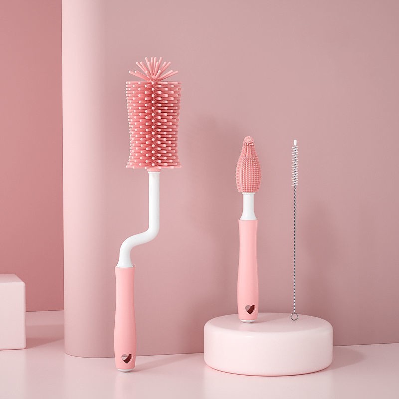 Silicone Baby Bottle Brush Set