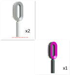 Self Cleaning Hair Brush For Women One-key