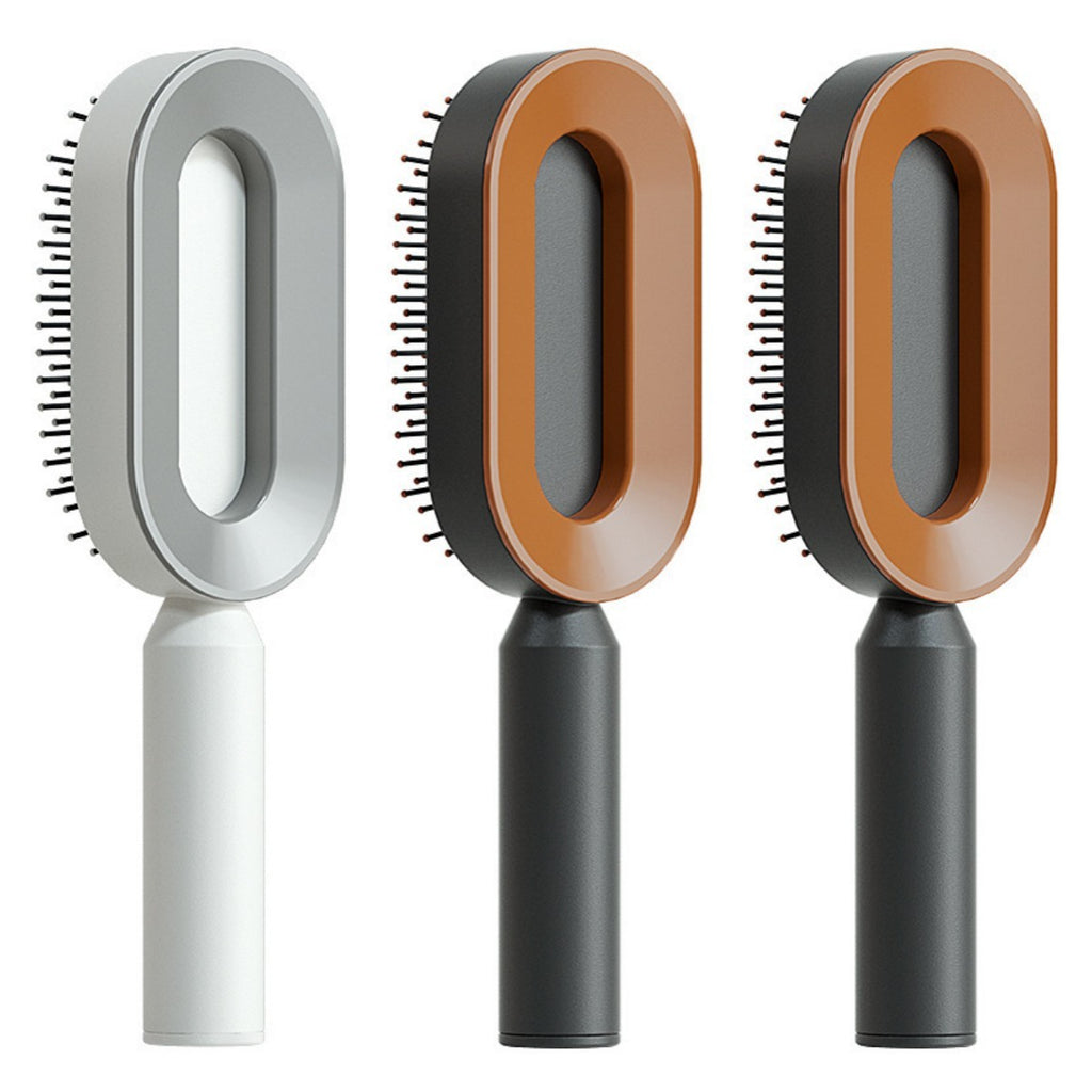 Self Cleaning Hair Brush For Women One-key