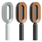 Self Cleaning Hair Brush For Women One-key