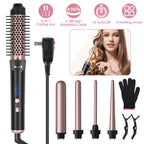 Professional Curling Iron Set – 5 Interchangeable Barrels