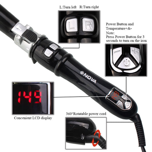 Automatic Rotating Curling Iron Instant Heat Hair Waver