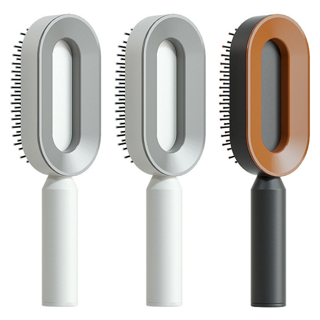 Self Cleaning Hair Brush For Women One-key