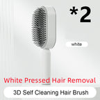 Self Cleaning Hair Brush For Women One-key