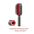 Self Cleaning Hair Brush For Women One-key