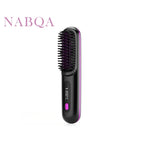 2 In 1 Straight Hair Comb Wireless Hair Straightener Brush Hair Fast Heating Portable Hot Curler USB Charging