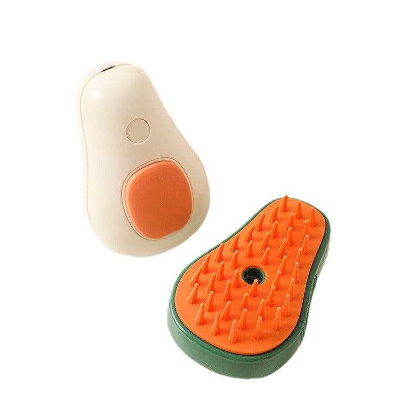 Steamy Cat Brush Electric Self‑Cleaning Pet Grooming Comb
