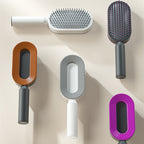 Self Cleaning Hair Brush For Women One-key
