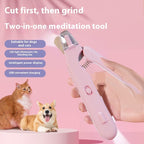 Dog & Cat Nail Clippers – 2‑in‑1 LED Grooming Tool