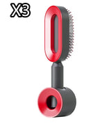 Self Cleaning Hair Brush For Women One-key