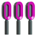 Self Cleaning Hair Brush For Women One-key