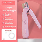 Dog & Cat Nail Clippers – 2‑in‑1 LED Grooming Tool
