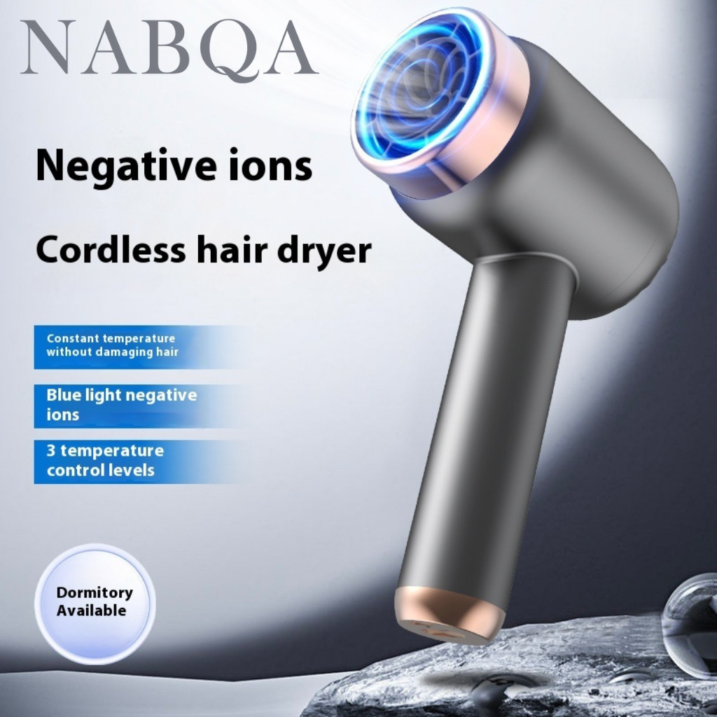 Wireless High‑Speed Hair Dryer 1800W Anion Rechargeable