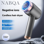 Wireless High‑Speed Hair Dryer 1800W Anion Rechargeable