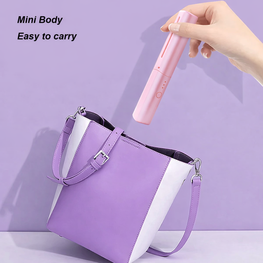 Wireless Hot Comb Hair Straightening & Curling Brush