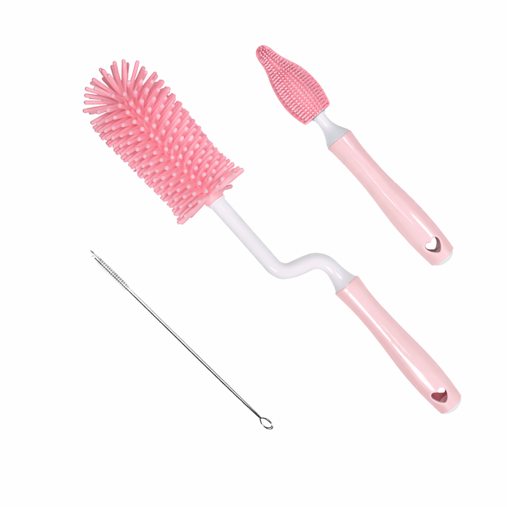 Silicone Baby Bottle Brush Set