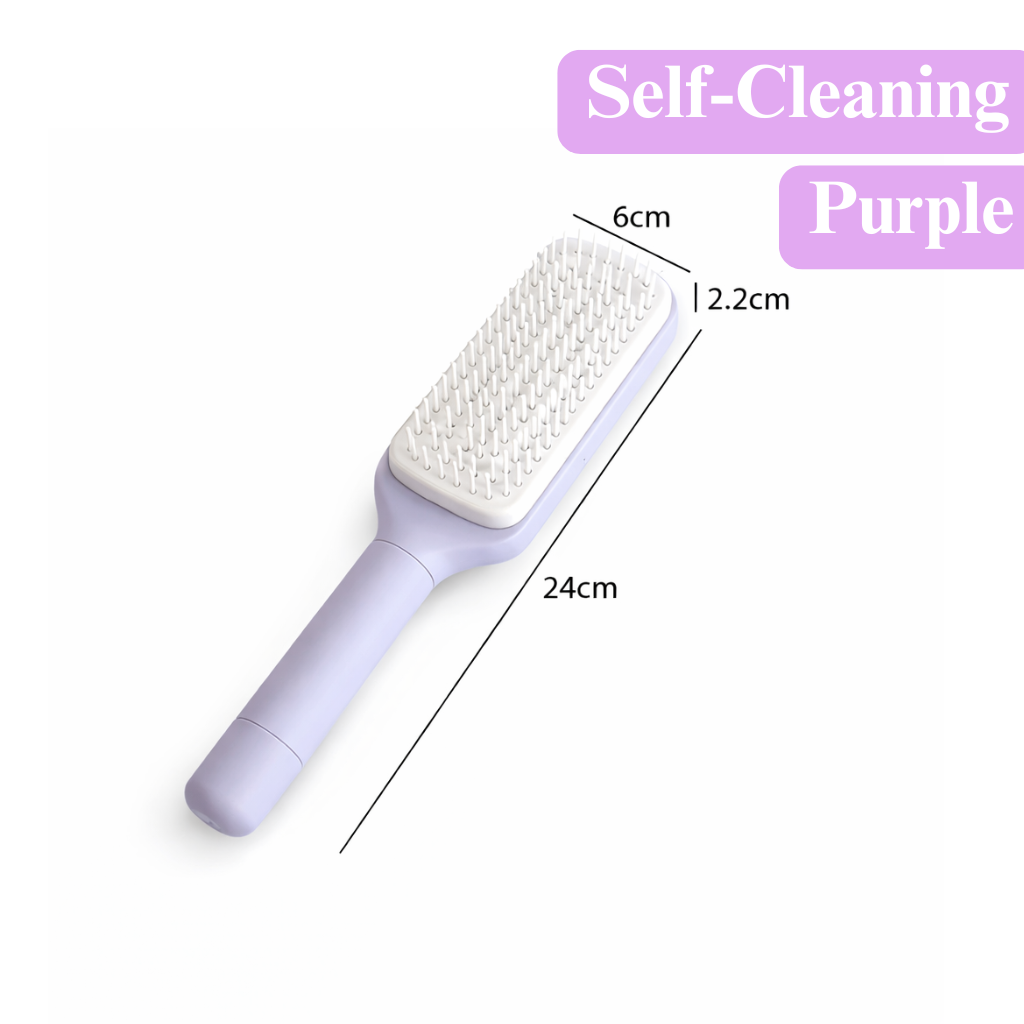 4 In 1 Self Cleaning Hair Brush New Self-Cleaning Anti-Static Massage Comb